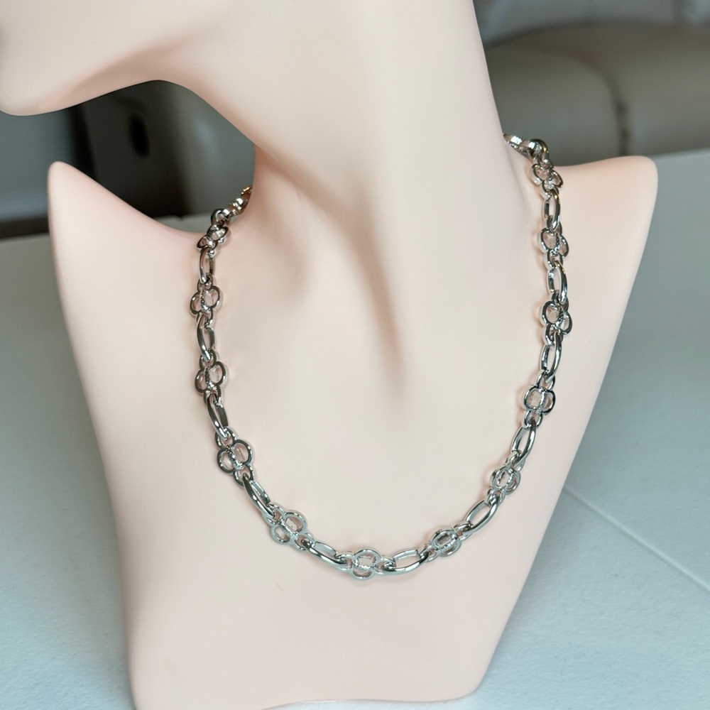 Silver Link Chain Necklace - Women Jewelry